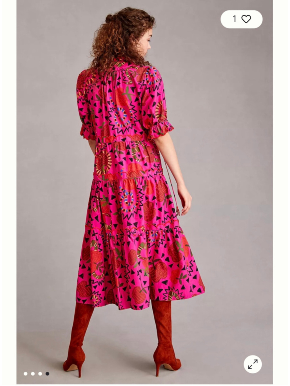 Farm Rio New Tiered Midi Dress - Picture 3 of 6